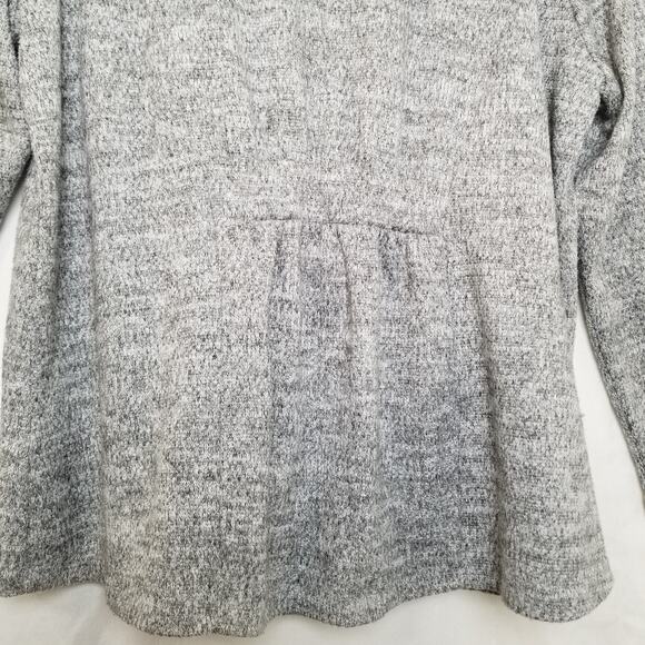 NAIF Medium Gray Long Sleeve Knit Cardigan Stretchy Wrap Closure Size 2X - Picture 6 of 8